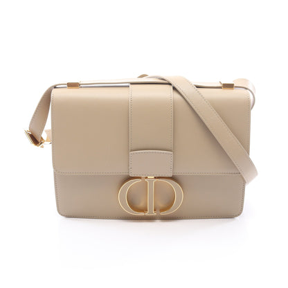 30 Montaigne ショルダーバッグ レザー ライトベージュ クリスチャンディオール