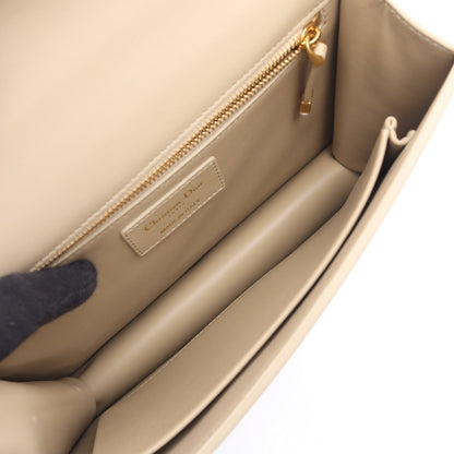 30 Montaigne ショルダーバッグ レザー ライトベージュ クリスチャンディオール