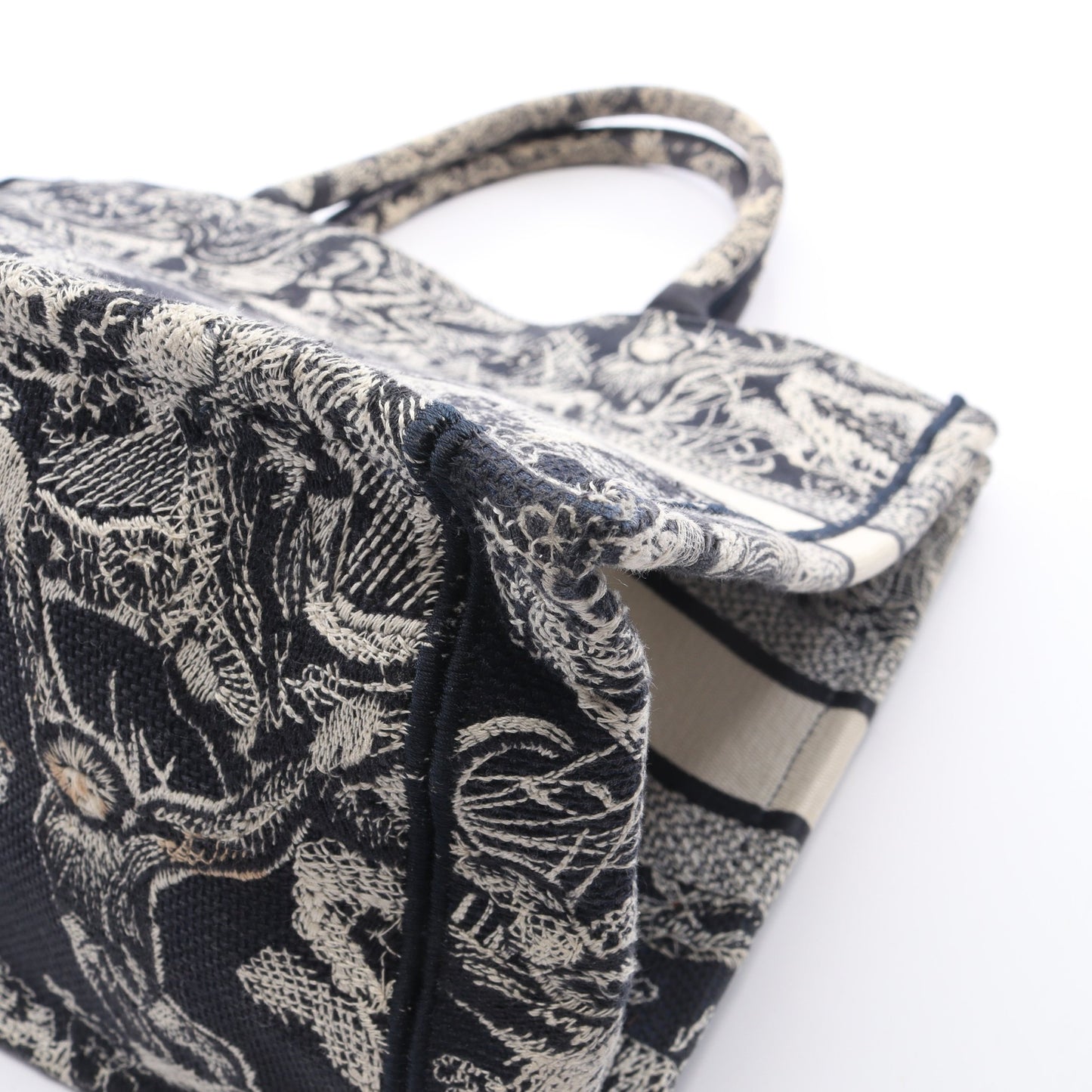 BOOK TOTE ブックトート ミディアム トワル ドゥ ジュイ ハンドバッグ トートバッグ キャンバス ネイビー オフホワイト クリスチャンディオール