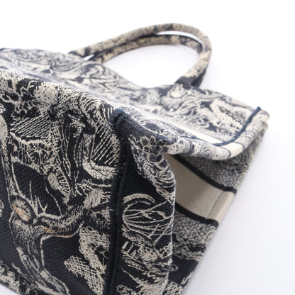 BOOK TOTE ブックトート ミディアム トワル ドゥ ジュイ ハンドバッグ トートバッグ キャンバス ネイビー オフホワイト クリスチャンディオール