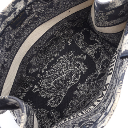 BOOK TOTE ブックトート ミディアム トワル ドゥ ジュイ ハンドバッグ トートバッグ キャンバス ネイビー オフホワイト クリスチャンディオール