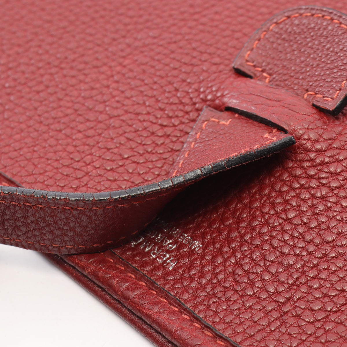 エヴリン 1 アン PM ショルダーバッグ トリヨンクレマンス ボルドー シルバー金具 □D刻印 エルメス バッグ HERMES