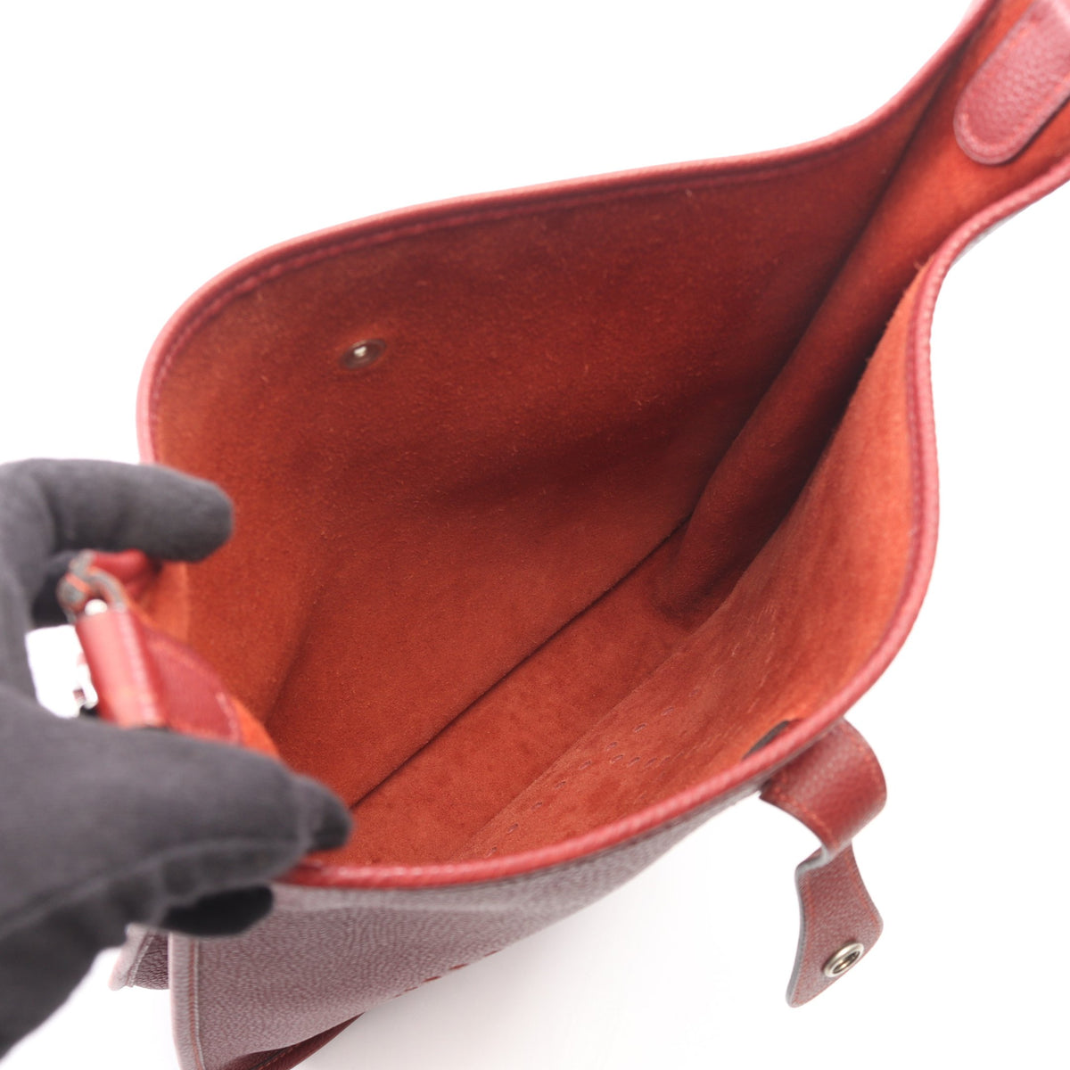 エヴリン 1 アン PM ショルダーバッグ トリヨンクレマンス ボルドー シルバー金具 □D刻印 エルメス バッグ HERMES