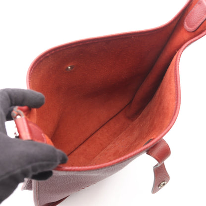 エヴリン 1 アン PM ショルダーバッグ トリヨンクレマンス ボルドー シルバー金具 □D刻印 エルメス バッグ HERMES