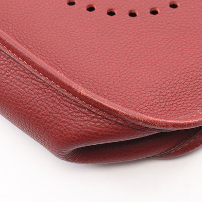 エヴリン 1 アン PM ショルダーバッグ トリヨンクレマンス ボルドー シルバー金具 □D刻印 エルメス バッグ HERMES