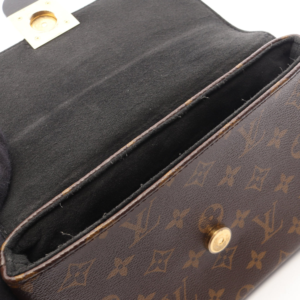 ロッキー BB モノグラム ノワール 2WAY ハンドバッグ PVC レザー ブラウン ブラック ルイヴィトン バッグ LOUIS VUITTON