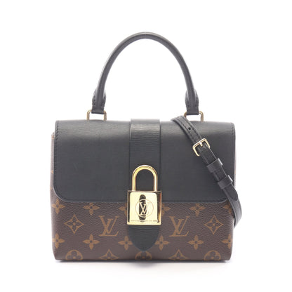 ロッキー BB モノグラム ノワール 2WAY ハンドバッグ PVC レザー ブラウン ブラック ルイヴィトン バッグ LOUIS VUITTON