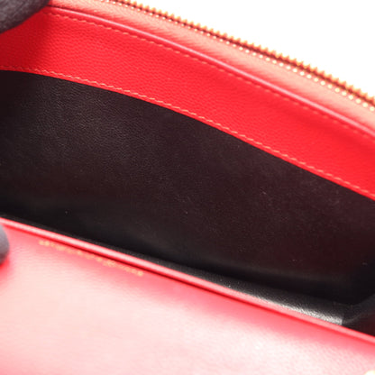 カサンドラ エンベロープ チェーンウォレット レザー レッド サンローランパリ バッグ SAINT LAURENT PARIS