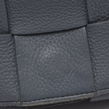 カセット イントレチャート ショルダーバッグ レザー グレー ボッテガヴェネタ バッグ BOTTEGA VENETA