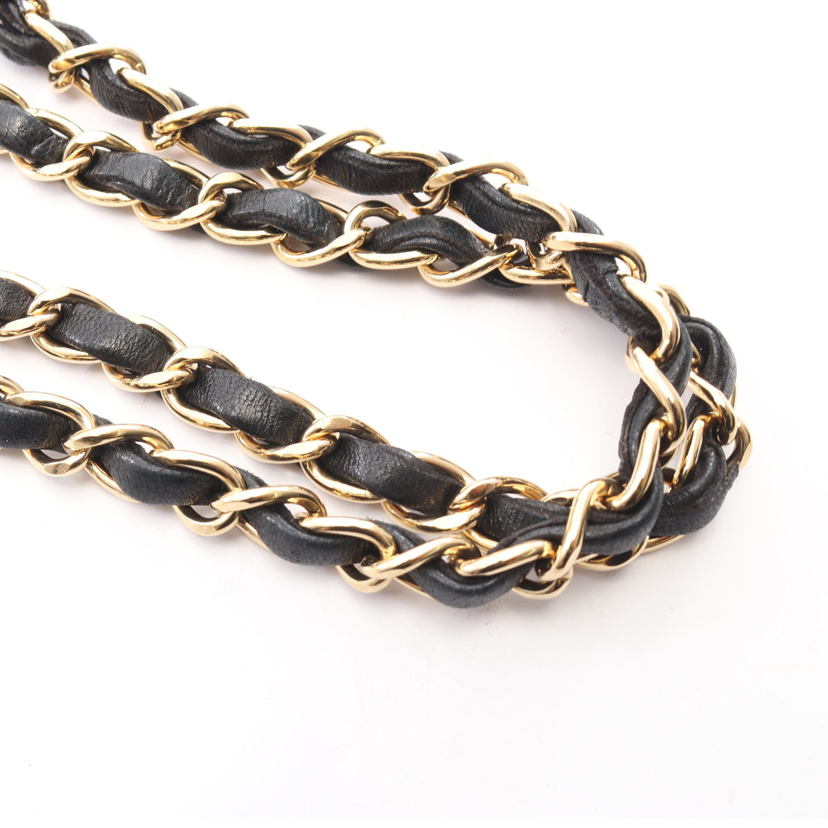 マトラッセ Wチェーンショルダーバッグ ラムスキン ブラック ゴールド金具 シャネル バッグ CHANEL