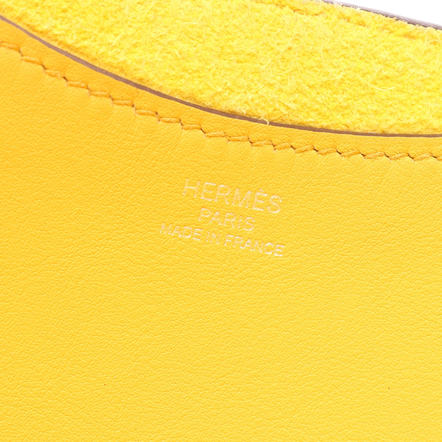 インザループ18 サン ハンドバッグ トリヨンクレマンス ヴォースイフト イエロー シルバー金具 W刻印 エルメス バッグ HERMES