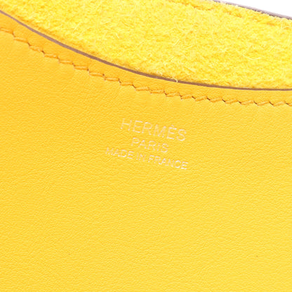 インザループ18 サン ハンドバッグ トリヨンクレマンス ヴォースイフト イエロー シルバー金具 W刻印 エルメス バッグ HERMES