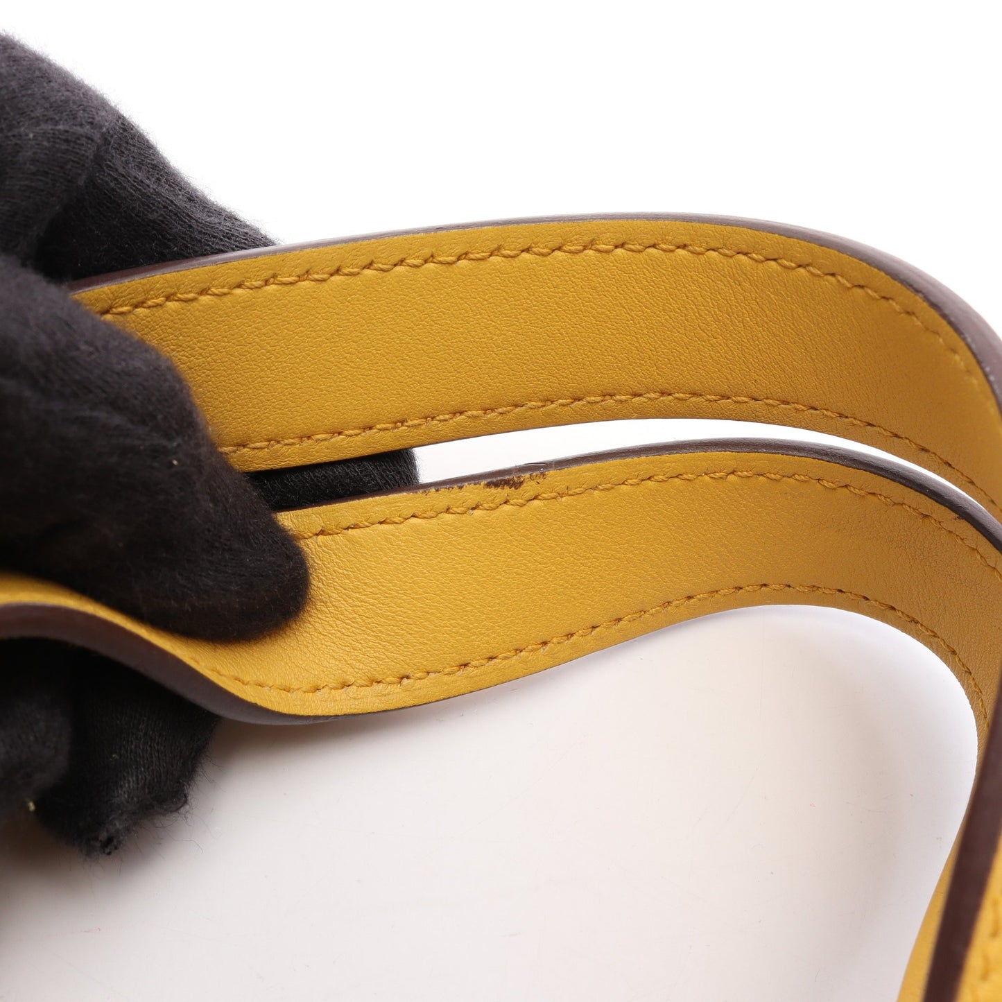 インザループ18 サン ハンドバッグ トリヨンクレマンス ヴォースイフト イエロー シルバー金具 W刻印 エルメス バッグ HERMES