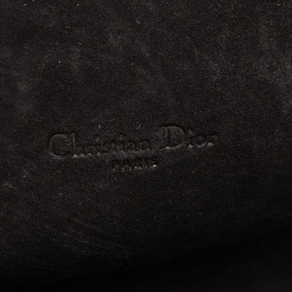 カロ ダブルポーチ ショルダーバッグ レザー ブラック クリスチャンディオール バッグ Christian Dior