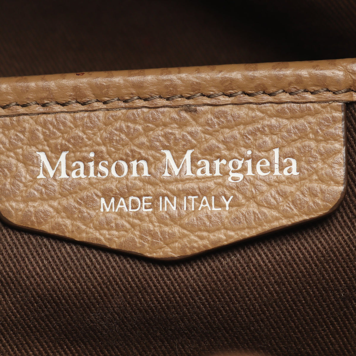 5AC ドローストリングバッグ ミディアム 2WAY ハンドバッグ レザー ベージュ メゾンマルジェラ11 バッグ Maison Margiela 11