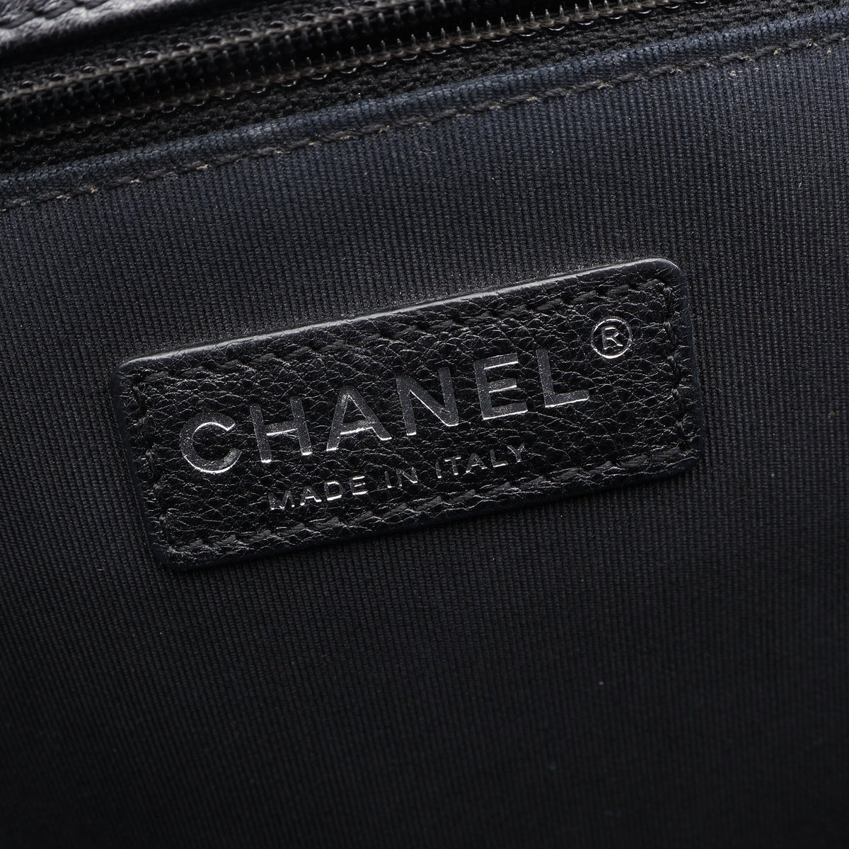ボーイシャネル チェーンショルダーバッグ キャビアスキン ブラック アンティークシルバー金具 シャネル バッグ CHANEL