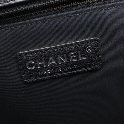 ボーイシャネル チェーンショルダーバッグ キャビアスキン ブラック アンティークシルバー金具 シャネル バッグ CHANEL