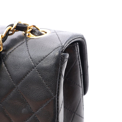 ミニマトラッセ20 チェーンショルダーバッグ ラムスキン ブラック ゴールド金具 シャネル バッグ CHANEL