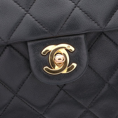 ミニマトラッセ20 チェーンショルダーバッグ ラムスキン ブラック ゴールド金具 シャネル バッグ CHANEL