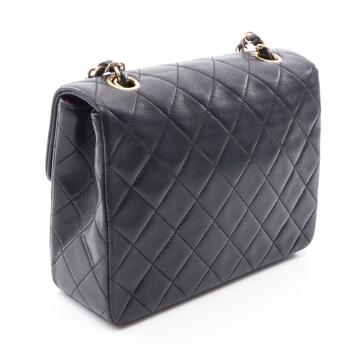 ミニマトラッセ20 チェーンショルダーバッグ ラムスキン ブラック ゴールド金具 シャネル バッグ CHANEL