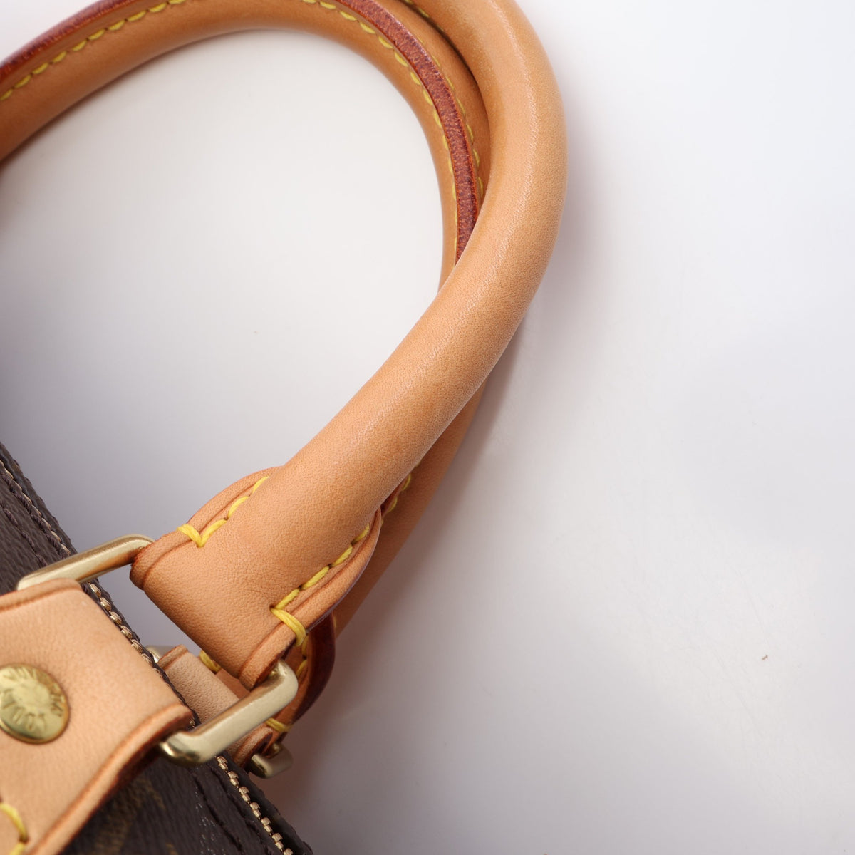 スピーディ40 モノグラム ハンドバッグ PVC レザー ブラウン ルイヴィトン バッグ LOUIS VUITTON