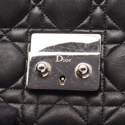 ニューロック カナージュ チェーンショルダーバッグ レザー ブラック クリスチャンディオール バッグ Christian Dior