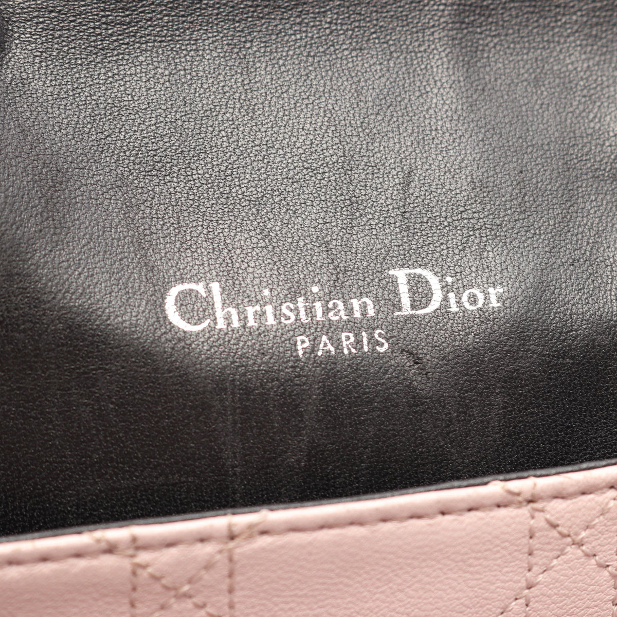 ニューロック カナージュ チェーンショルダーバッグ レザー ブラック クリスチャンディオール バッグ Christian Dior