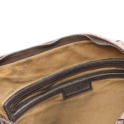 イントレチャート メタリック ワンショルダーバッグ レザー ブラウン ボッテガヴェネタ バッグ BOTTEGA VENETA