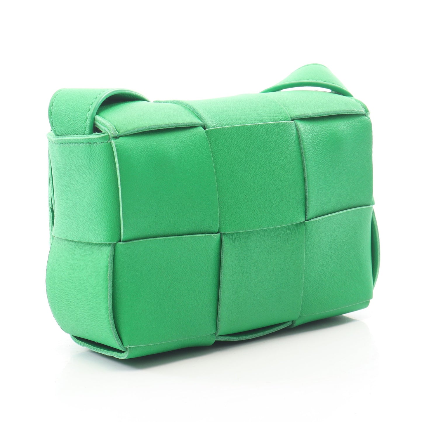 CANDY キャンディ カセット ミニ バッグ ショルダーバッグ レザー グリーン ボッテガヴェネタ バッグ BOTTEGA VENETA