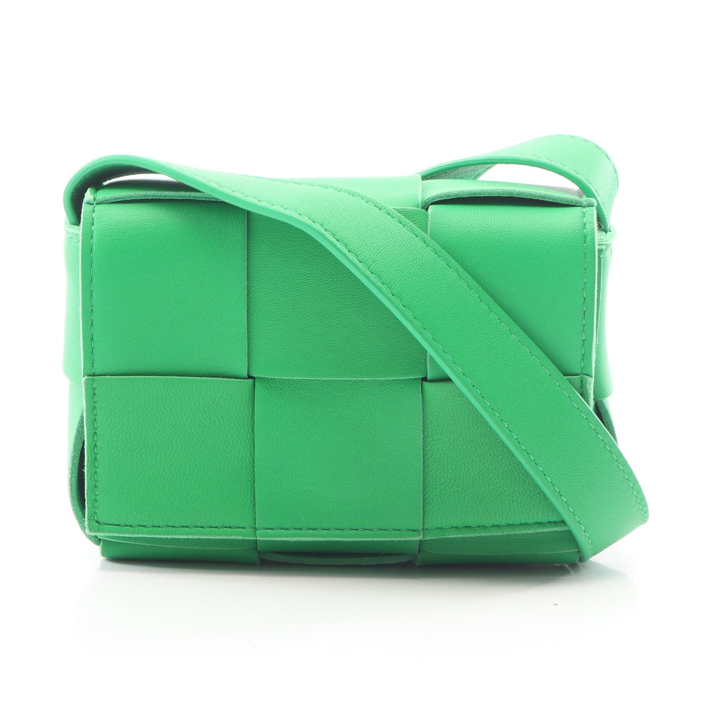 CANDY キャンディ カセット ミニ バッグ ショルダーバッグ レザー グリーン ボッテガヴェネタ バッグ BOTTEGA VENETA