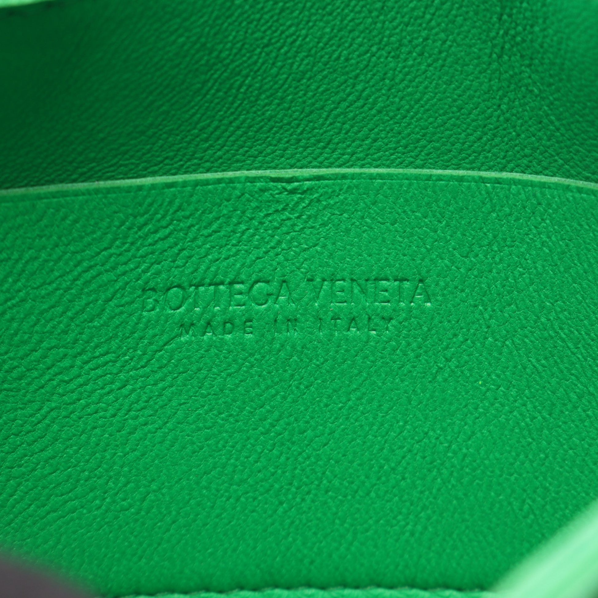 CANDY キャンディ カセット ミニ バッグ ショルダーバッグ レザー グリーン ボッテガヴェネタ バッグ BOTTEGA VENETA