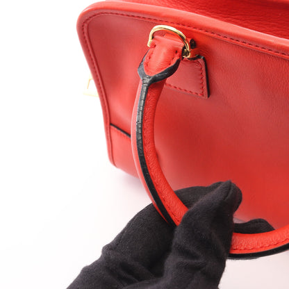 アマソナ23 2WAY ハンドバッグ レザー レッド ロエベ バッグ LOEWE