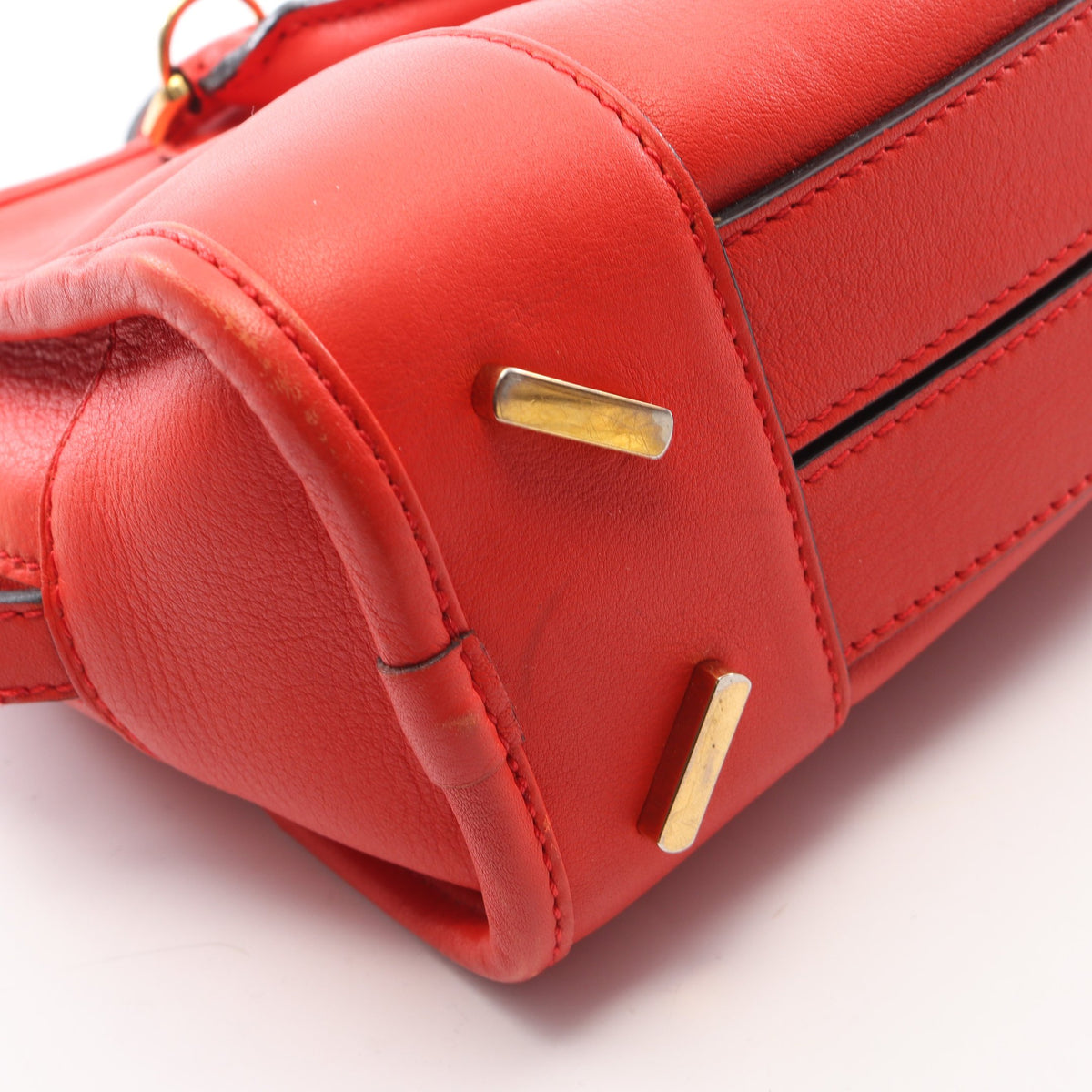アマソナ23 2WAY ハンドバッグ レザー レッド ロエベ バッグ LOEWE