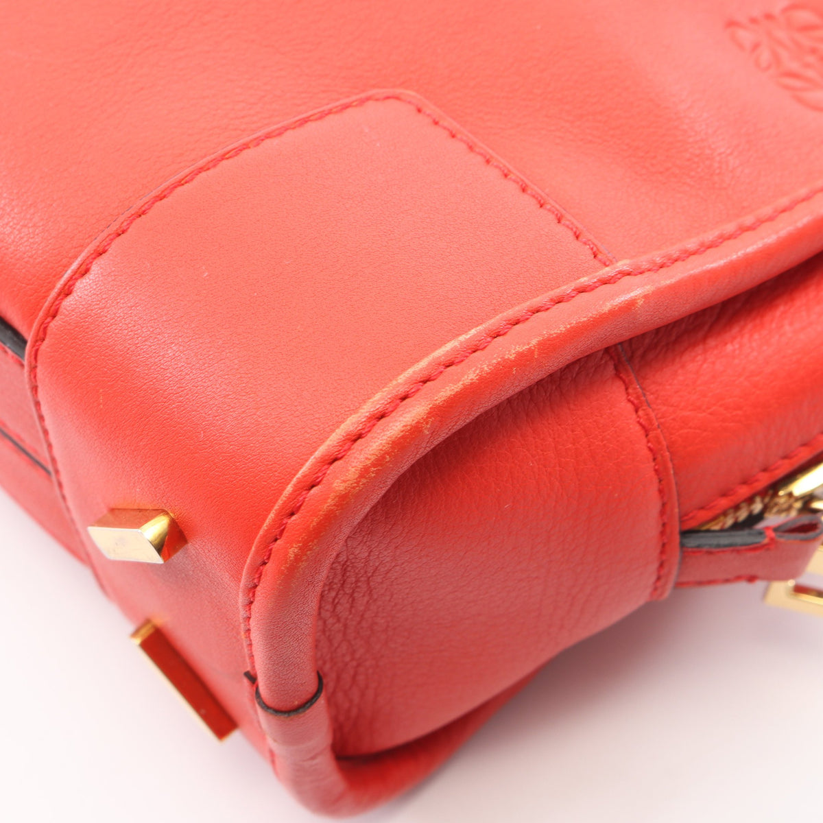 アマソナ23 2WAY ハンドバッグ レザー レッド ロエベ バッグ LOEWE