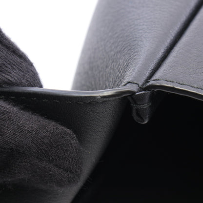 LE 5 A 7 ソフト ラージ ショルダーバッグ レザー ブラック サンローランパリ バッグ SAINT LAURENT PARIS