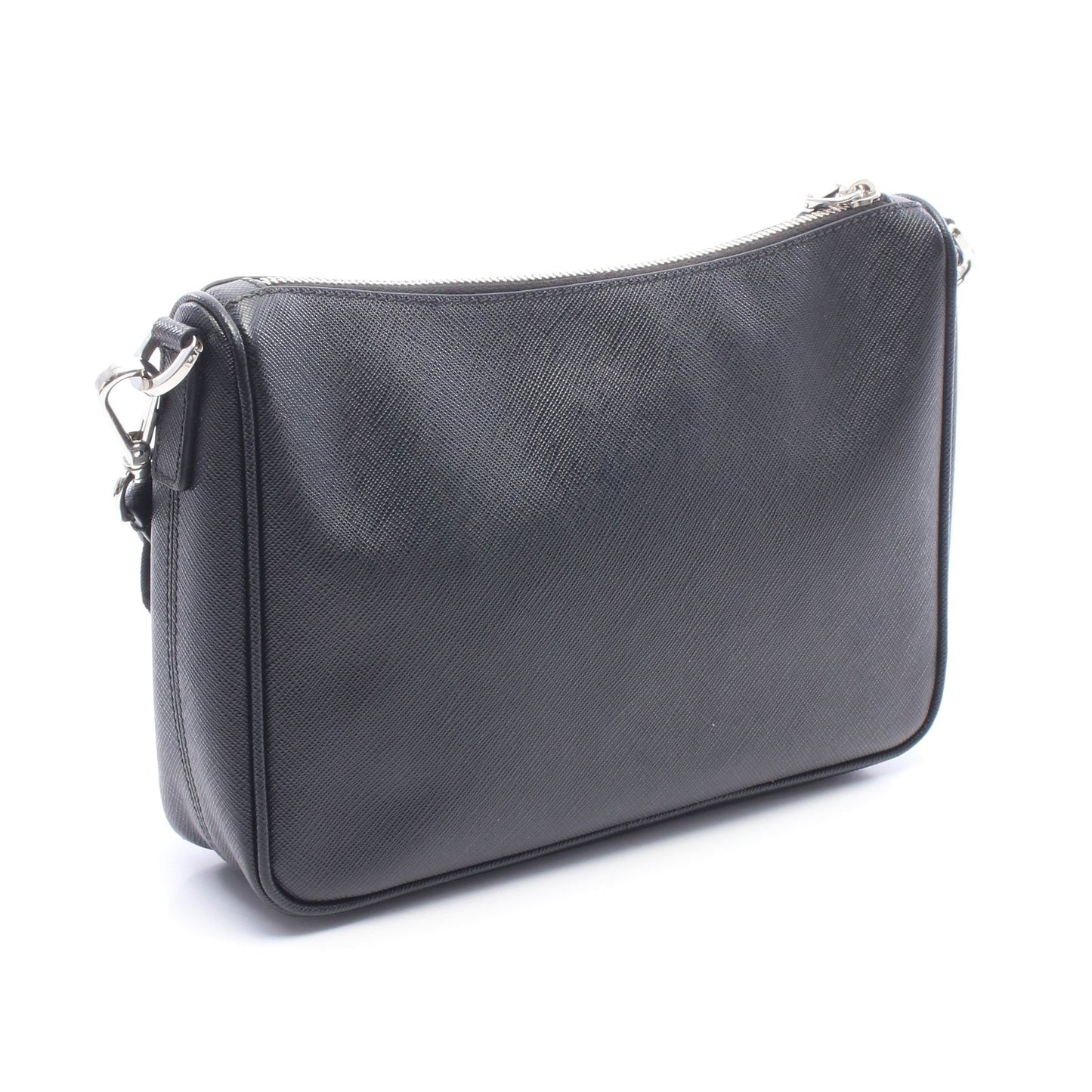 SAFFIANO TRAVEL ショルダーバッグ サフィアーノレザー ブラック プラダ