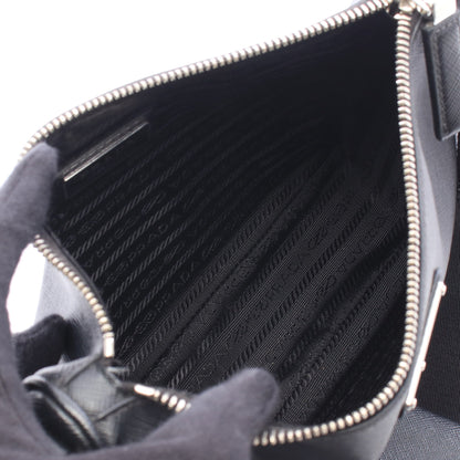 SAFFIANO TRAVEL ショルダーバッグ サフィアーノレザー ブラック プラダ