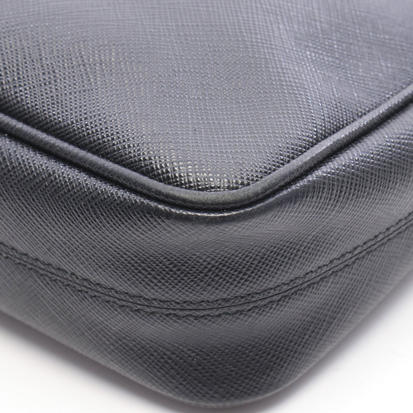 SAFFIANO TRAVEL ショルダーバッグ サフィアーノレザー ブラック プラダ