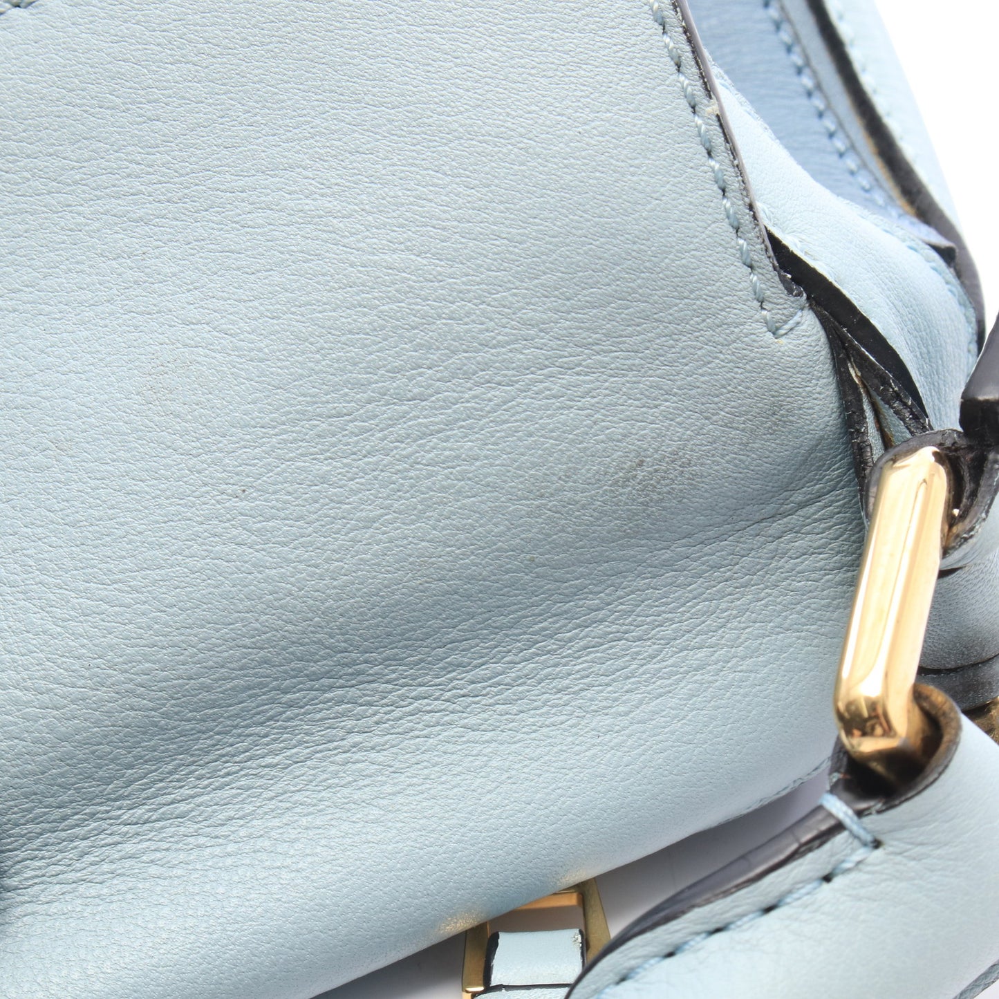 パズルバッグ ミディアム 2WAY ハンドバッグ レザー ライトブルー ブルーグレー ロエベ バッグ LOEWE
