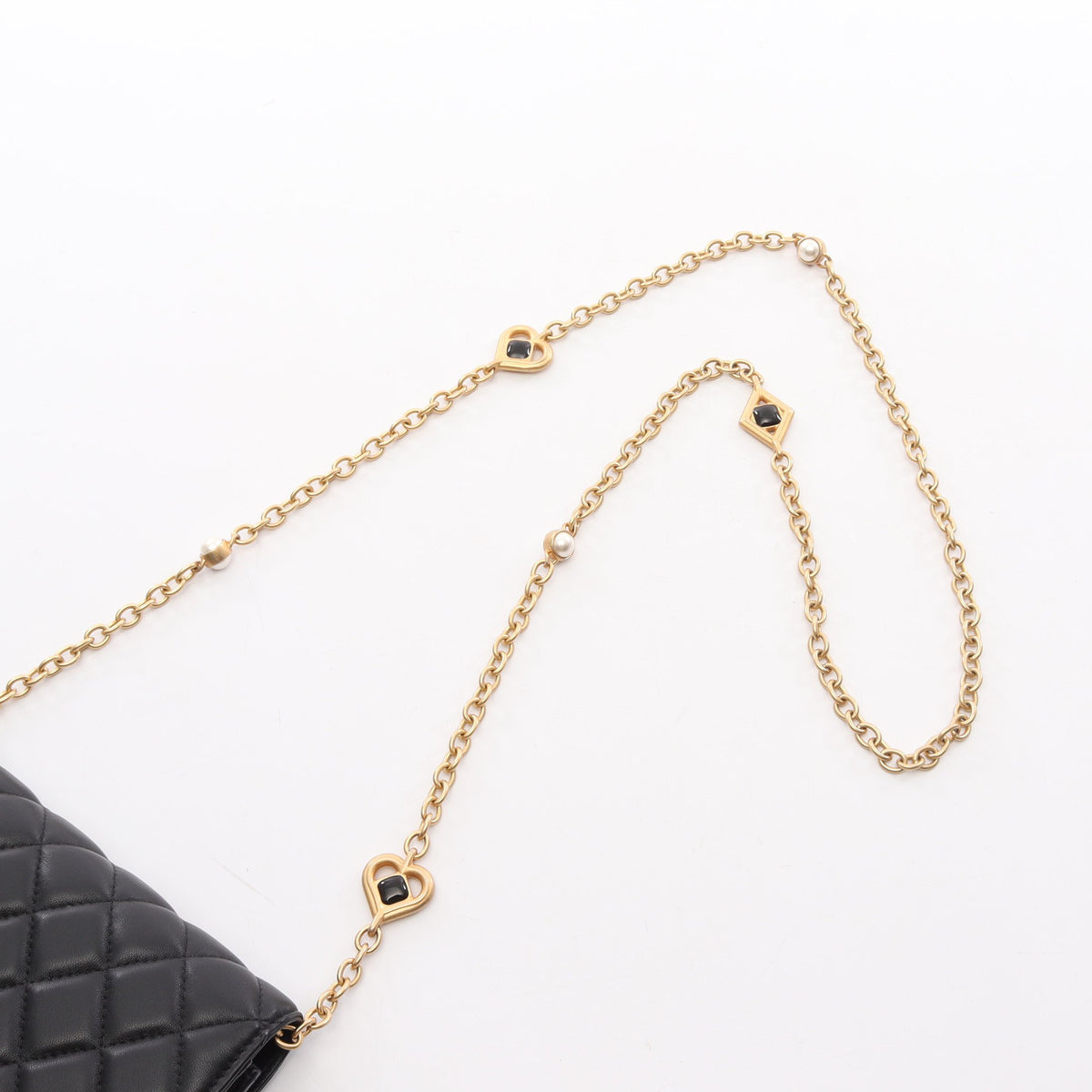 マトラッセ チェーンウォレット ラムスキン ブラック ゴールド金具 シャネル バッグ CHANEL