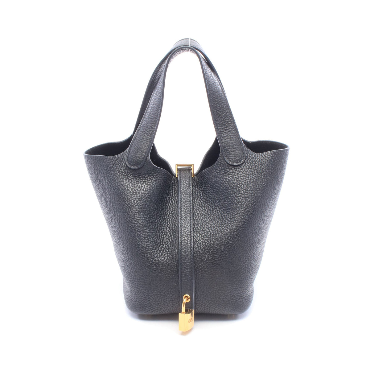 ピコタンロックPM ハンドバッグ トリヨンクレマンス ブラック ゴールド金具 Z刻印 エルメス バッグ HERMES