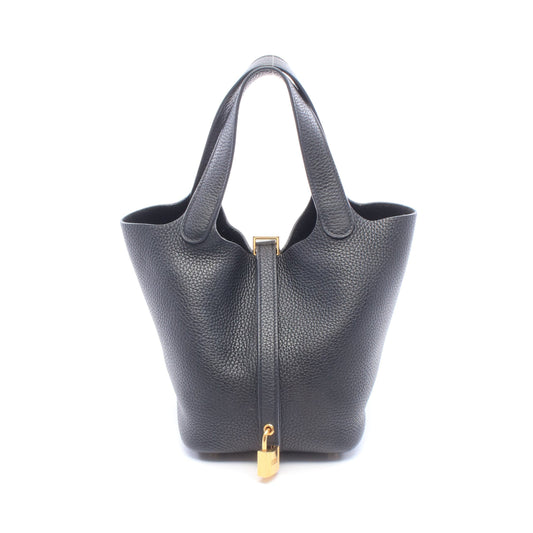 ピコタンロックPM ハンドバッグ トリヨンクレマンス ブラック ゴールド金具 Z刻印 エルメス バッグ HERMES