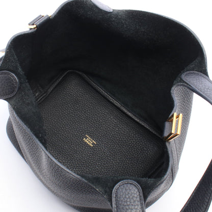 ピコタンロックPM ハンドバッグ トリヨンクレマンス ブラック ゴールド金具 Z刻印 エルメス バッグ HERMES