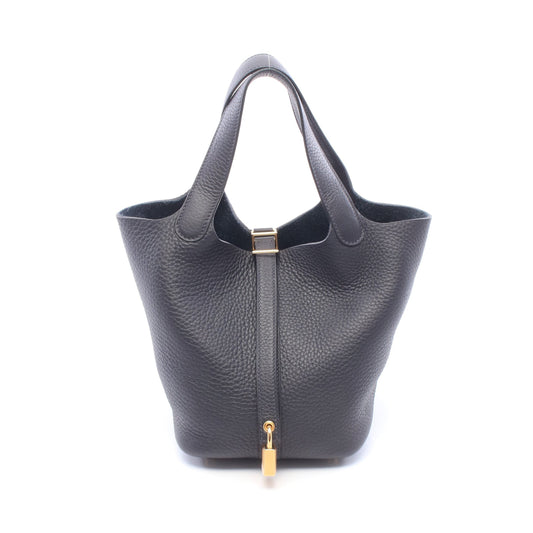 ピコタンロックPM キャバン ハンドバッグ トリヨンクレマンス ネイビー ゴールド金具 G刻印 エルメス バッグ HERMES