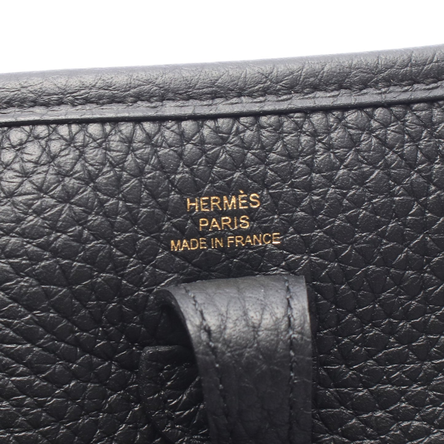 エヴリンTPM ショルダーバッグ トリヨンクレマンス ブラック ゴールド金具 G刻印 エルメス