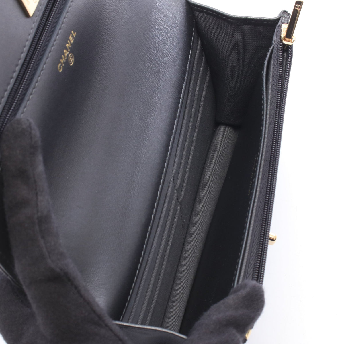 マトラッセ チェーンウォレット ラムスキン ブラック ゴールド金具 シャネル バッグ CHANEL