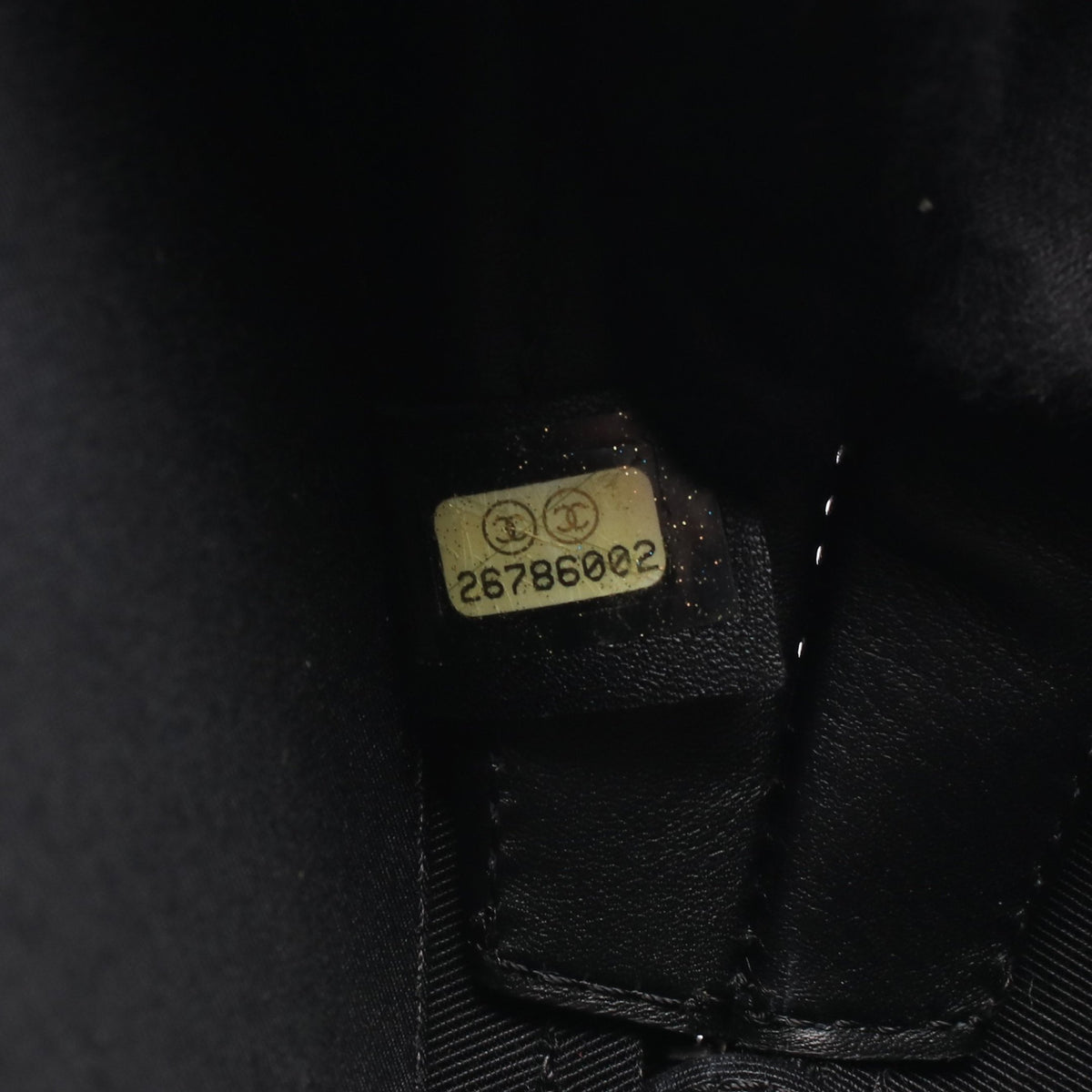 ココマーク ラウンド 2WAY チェーンハンドバッグ エナメルレザー ブラック シルバー金具 シャネル バッグ CHANEL