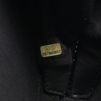 ココマーク ラウンド 2WAY チェーンハンドバッグ エナメルレザー ブラック シルバー金具 シャネル バッグ CHANEL