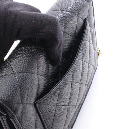マトラッセ チェーンウォレット キャビアスキン ブラック ゴールド金具 シャネル バッグ CHANEL