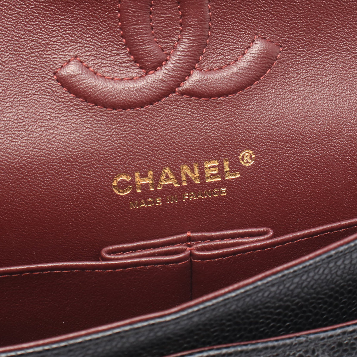 マトラッセ Wフラップ Wチェーンショルダーバッグ キャビアスキン ブラック ゴールド金具 シャネル バッグ CHANEL